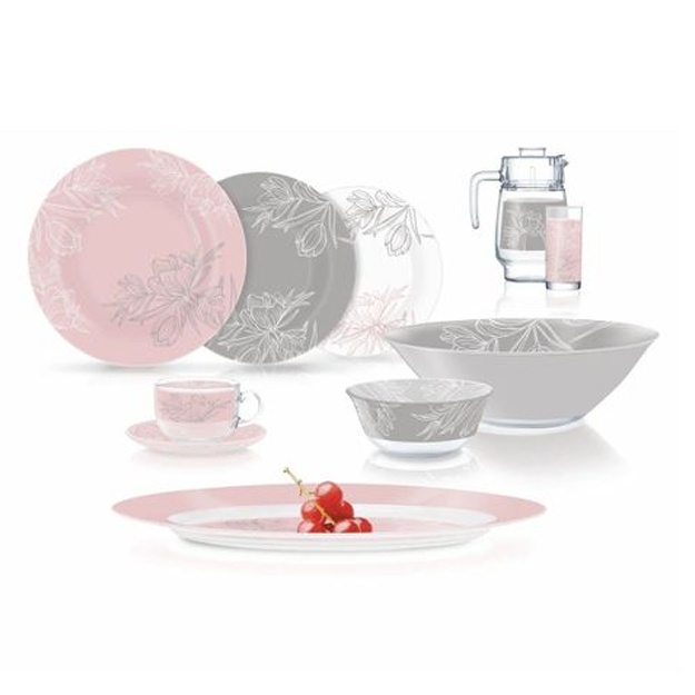 Oshxona to‘plami Luminarc Amb fle blush (46 ta) Pushti va kulrang