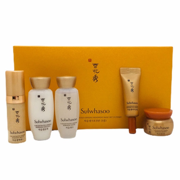 Jenshen ekstraktili qarishga qarshi miniatyuralar to‘plami Sulwhasoo Concentrated Ginseng Renewing Basic Kit