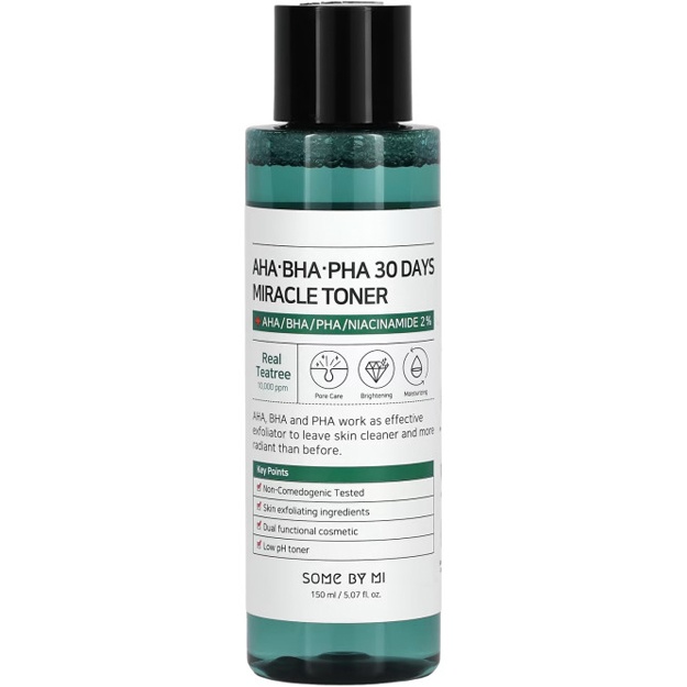 Кислотный очищающий тонер для проблемной кожи Some By Mi AHA-BHA-PHA 30 Days Miracle Toner 150мл