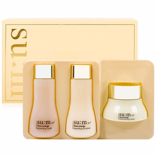 Qarishga qarshi fermentlangan kosmetikalarning mini to‘plami Sum37 Time Energy Special Gift