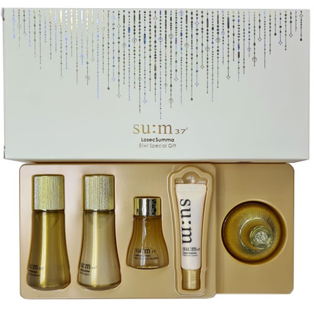 Quruqlikka moyil qarigan teri uchun mini to‘plam Sum37 LosecSumma Elixir Special Gift