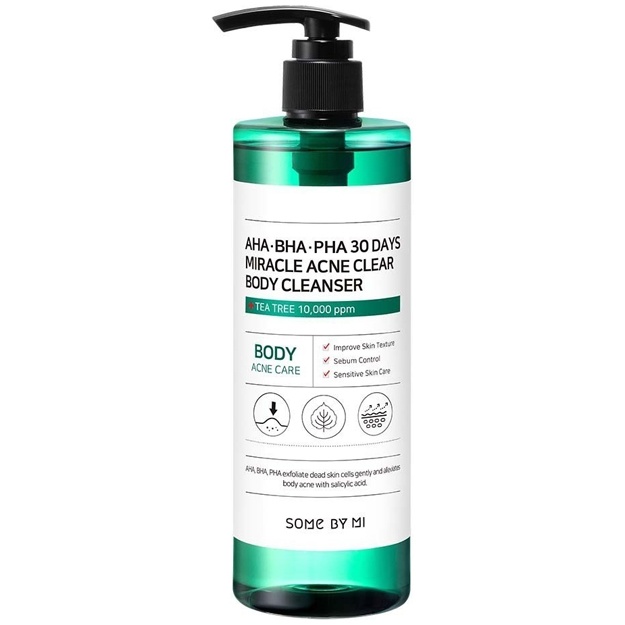 Очищающий гель для тела с кислотами Some By Mi AHA-BHA-PHA 30 Days Miracle Acne Clear Body Cleanser 400мл