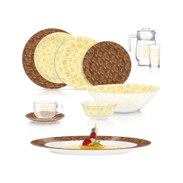 Oshxona to‘plami Luminarc Ambi Gold Crescent 46 ta