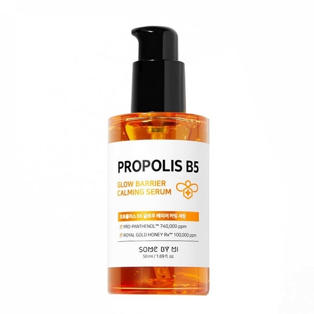 Teri porlashi uchun propolisli sarum Some By Mi Propolis B5 Glow Barrier Calming Serum, 50 ml