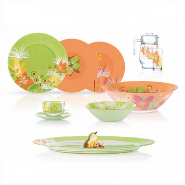 Stol idishlar to‘plami Amb Pop Fl Mix Gr Or 46 ta element