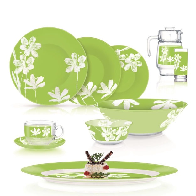 Stol idishlar to‘plami Ambi Cotton Flower 46 dona