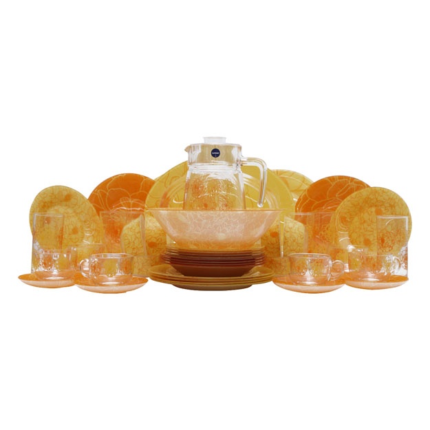 Столовый набор Ambi Flower Orange 46 предметов