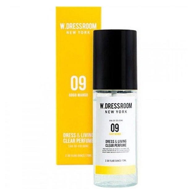 Kiyim va xona kokos uchun sprey W.Dressroom Dress Living Clear Perfume 70ml Gogo Mango