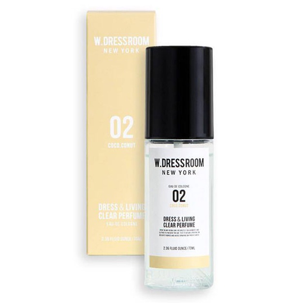 Освежитель для одежды и комнаты кокос W.Dressroom Dress Living Clear Perfume 70мл Mediterranean Breeze