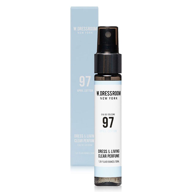 Kiyim va xona uchun sprey W.Dressroom Dress&Living Clear Perfume No.97 April Cotton, 30 ml