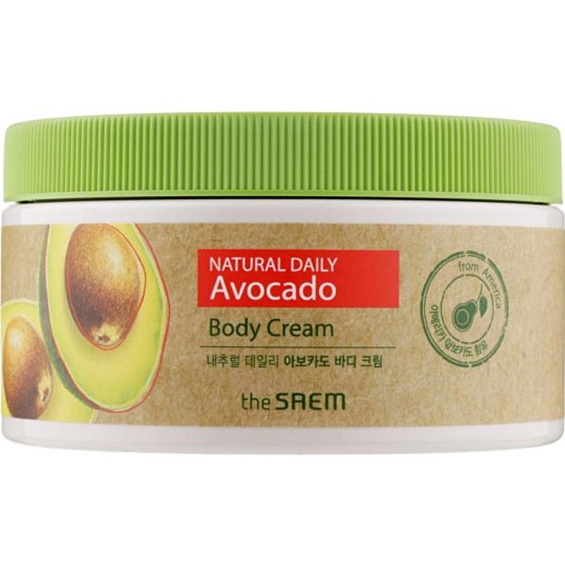 Avakado ekstrakti bilan oziqlantiruvchi tana kremi The Saem Natural Daily Avocado Body Cream 300ml