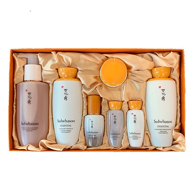 Terining elastikligi uchun miniatyuralar to‘plami Sulwhasoo Essential Balancing Cleansing Care Solution (8 Items)