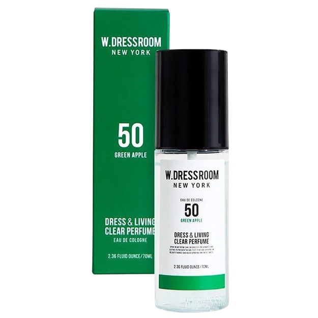 Освежитель для одежды и комнаты зеленое яблоко W.Dressroom Dress & Living Clear Perfume No.50 Green Apple, 70 мл