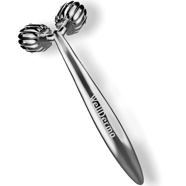 Rolikli yuz massaji Wellderma Face Lifting Dark Silver Roller