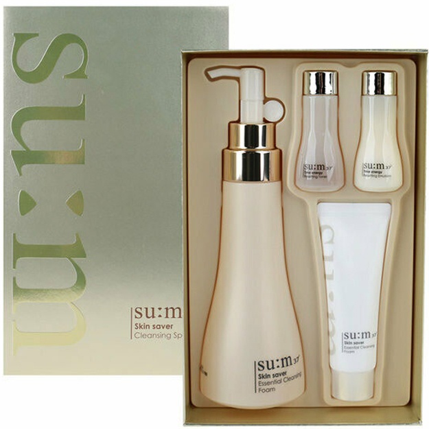 Nozik teri uchun namlovchi tozalash to‘plami Sum37 Skin Saver Cleansing Foam Special Set