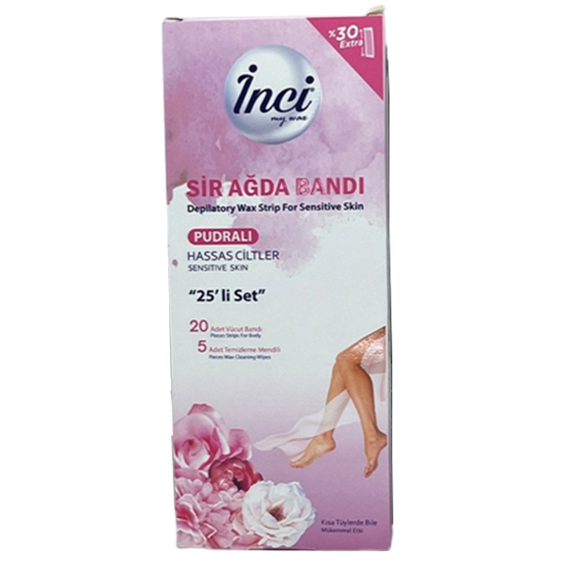 Mumli lenta 25 to‘plam Kukunli Inci Wax Powdered Sir Wax Tape 25set