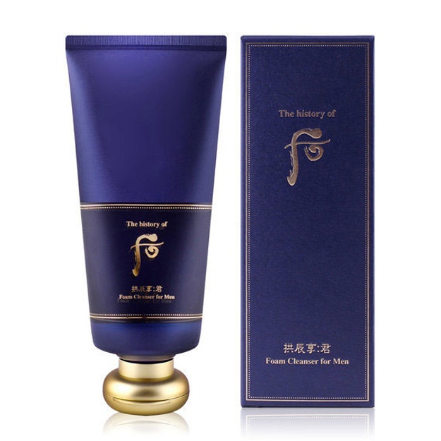 Очищающая мужская пенка для умывания для любого типа кожи The History of Whoo Foam Cleanser for Men, 180 мл