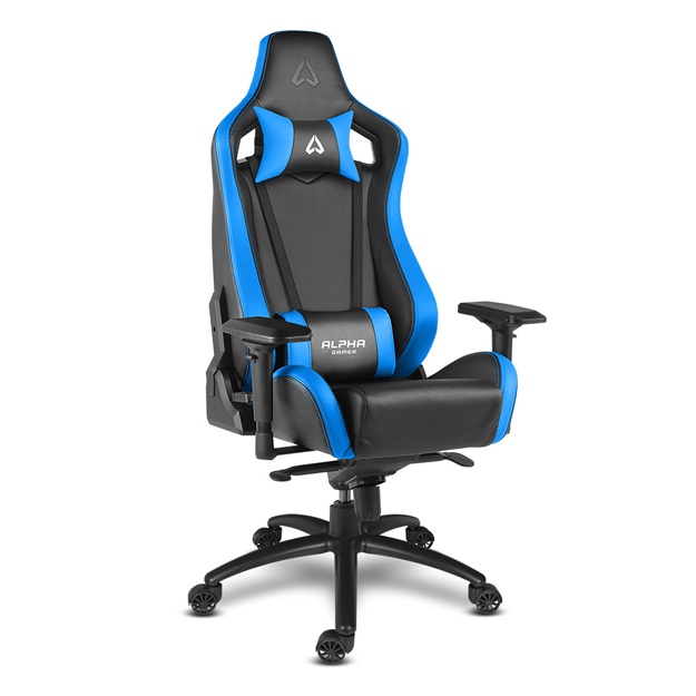O‘yin kreslosi Alpha Gamer Polaris Racing Qora/Moviy