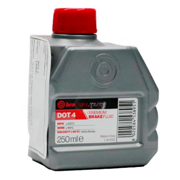 Жидкость тормозная BREMBO DOT 4 0.250л LA4002