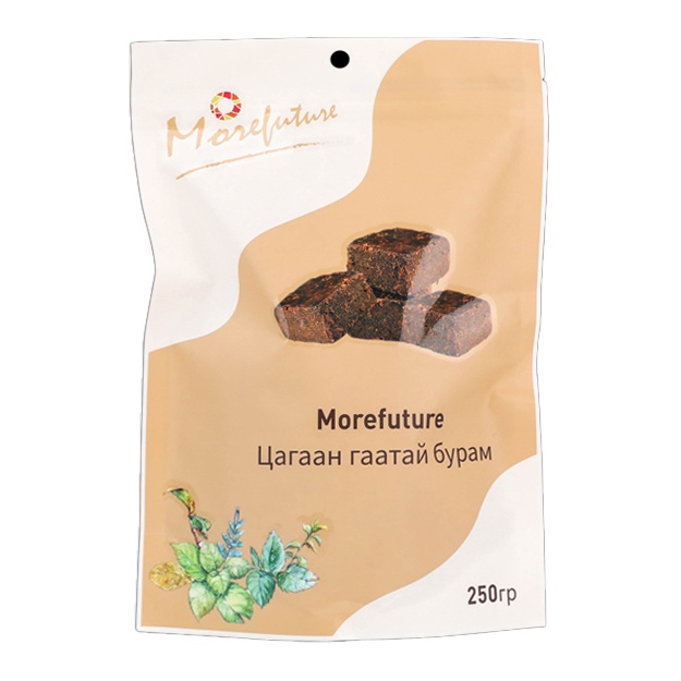 Zanjabil bilan kub shaklida jigarrang shakar Morefuture 250gr