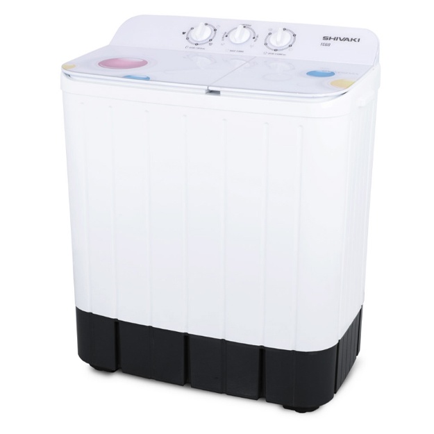 Yarim avtomatik kir yuvish mashinasi Shivaki TG60 (Oq)