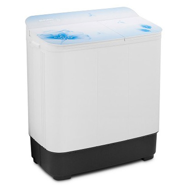 Yarim avtomatik kir yuvish mashinasi Shivaki-TG60F 3D Oq, ko‘k
