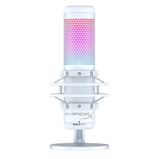 USB mikrofon (oq/kulrang) RGB-podsvetka HyperX QuadCast S (519P0AA)