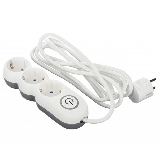 Tarmoq filtri 2E Plus 3XSchuko kaliti bilan 3G*1.0mm, 3m (2E-U03VES3M)