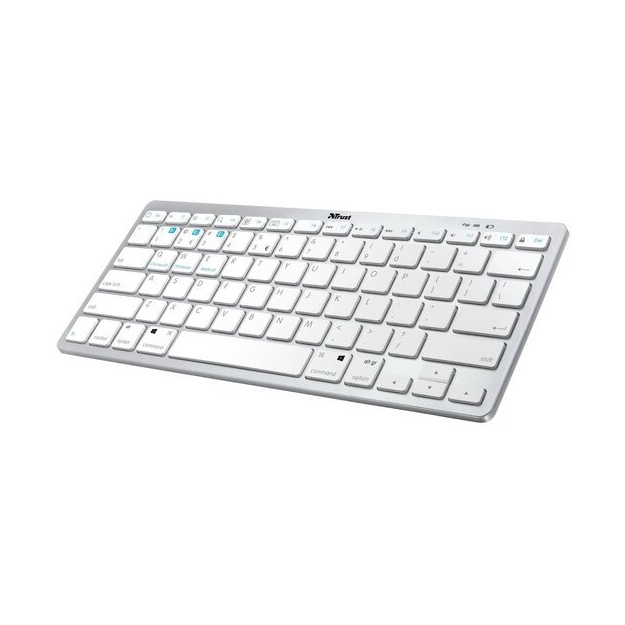 Klaviatura simsiz Trust Nado BT White