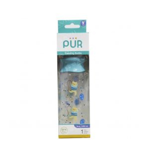 Pur klassik shisha 8 oz / 250 ml. dastasi va silikon nipelli Vari Flow (HTF)(3x12)