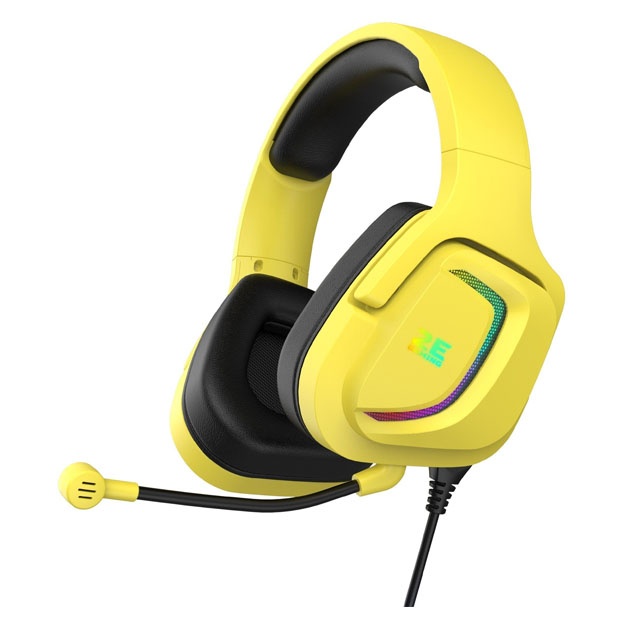 O‘yin eshitish vositasi 2E Gaming HG340 RGB 3.5mm Yellow (2E-HG340YW)