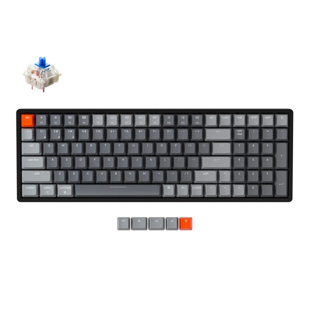 Механическая клавиатура Keychron K4 100 Key Алюминиевая рамка Gateron RGB Синий