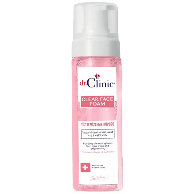 Yuzni tozalash uchun ko‘pik Dr.Clinic Clear Face Foam 160ml