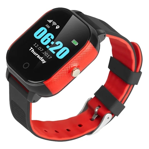 Bolalar aqlli soati Smart Baby Watch GW700S qora qizil