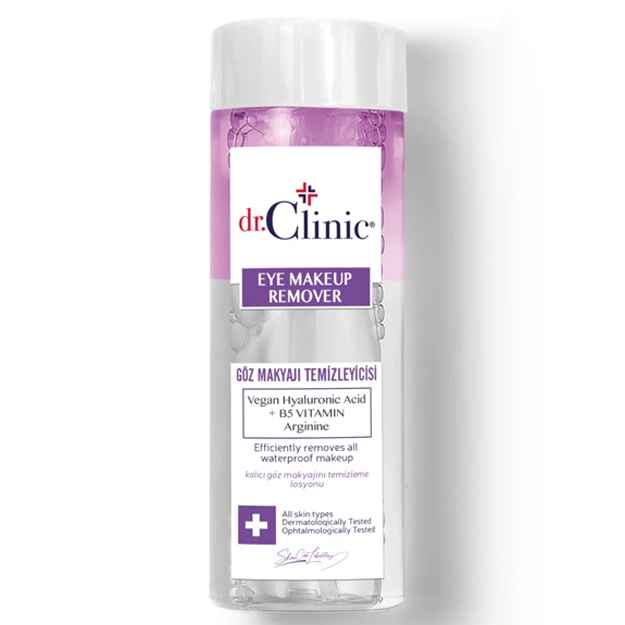 Ikki fazali ko‘z bo‘yanishini tozalash vositasi Dr.Clinic Eye Makeup Remover 150ml