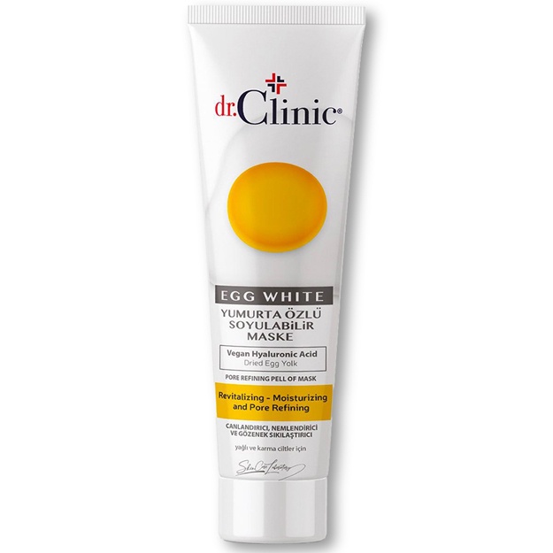 Tuxum oqi ekstrakti bilan tozalovchi niqob Dr.Clinic Egg White Pore Refining Peel of Mask 100ml