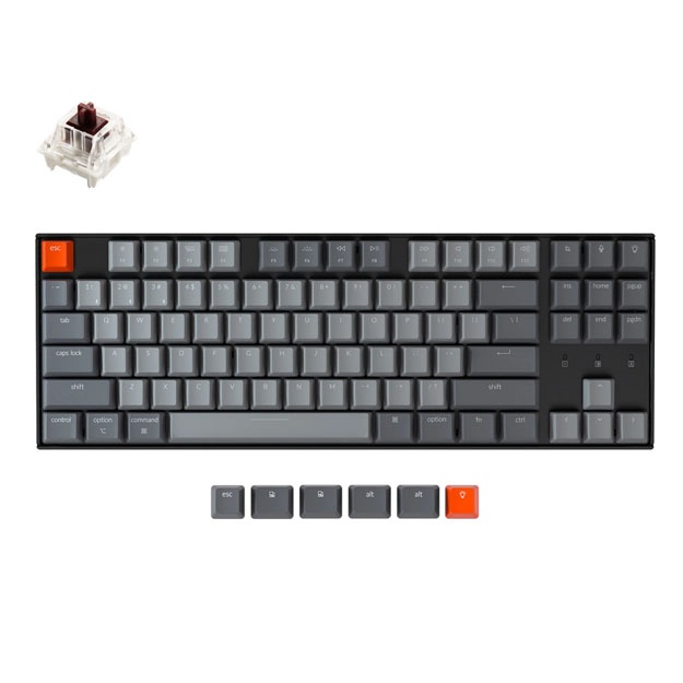 Mexanik klaviatura Keychron Gateron K8 87 Key White LED Brown