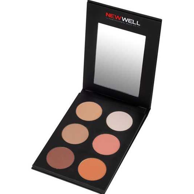 Konturlash paletkasi New Well Contour & Blush Palette 6 rang
