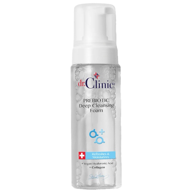 Prebiotiklar bilan chuqur tozalovchi ko‘pik Dr.Clinic Prebiotic Deep Cleansing Foam 160ml