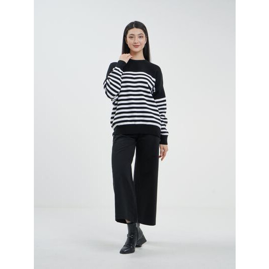 Ayollar Djemperi Lamita Kuz Qish ART OL 1604 qora Free size