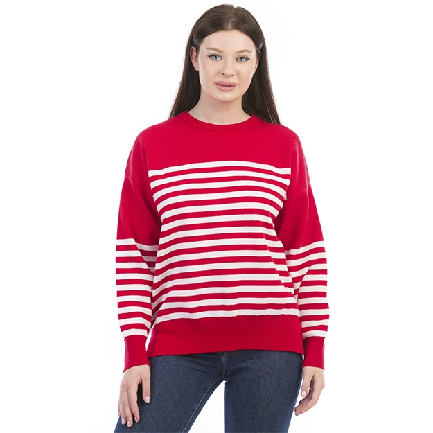 Женский Джемпер Lamita Осень Зима АРТ OL 1604 Красный Free size