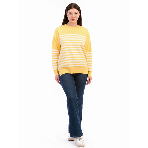 Ayollar Djemperi Lamita Kuz Qish ART OL 1604 sariq Free size