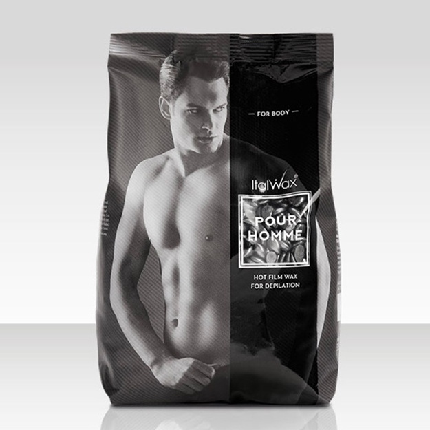 ItalWax Воск для депиляции горячий пленочный в гранулах мужской Pour Homme 1000 гр