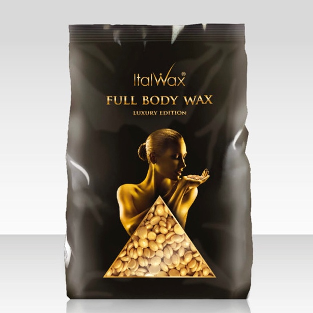 Butun tanani depilatsiya qilish uchun mum plyonkasi Italwax Full Body wax tabiiy granulalarda 1000 gr