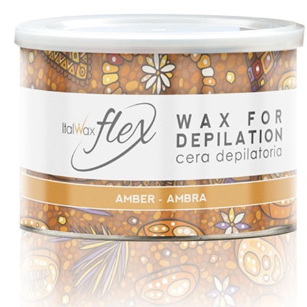 Воск для депиляции в банке ItalWax Flex Amber, 400мл