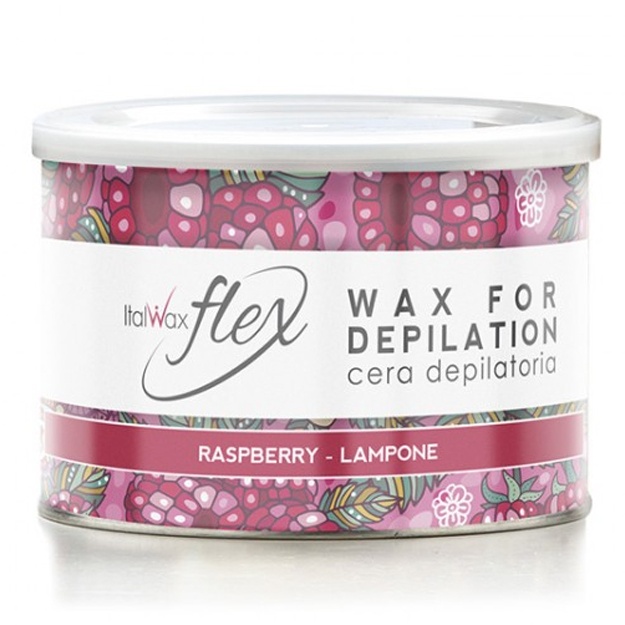 Idishda depilyatsiya uchun mum ItalWax Flex Raspberry, 400ml