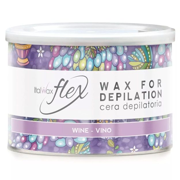 Idishda depilyatsiya uchun mum ItalWax Flex Wine, 400ml