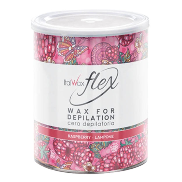 Vosk dlya depilyatsii v banke Malina ITALWAX FLEX Raspberry, 800 ml
