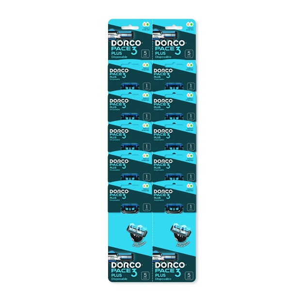 Бритвы одноразовые Dorco TRA700BL-1B  на карте 10 шт