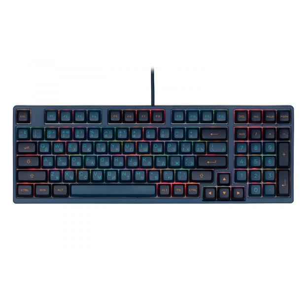 Клавиатура Akko 3098S Macaw CS Radiant Red, RU, Black/Blue (A3098N_MA_ARR)